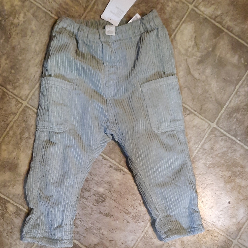 Striped Blue Corduroy Pants